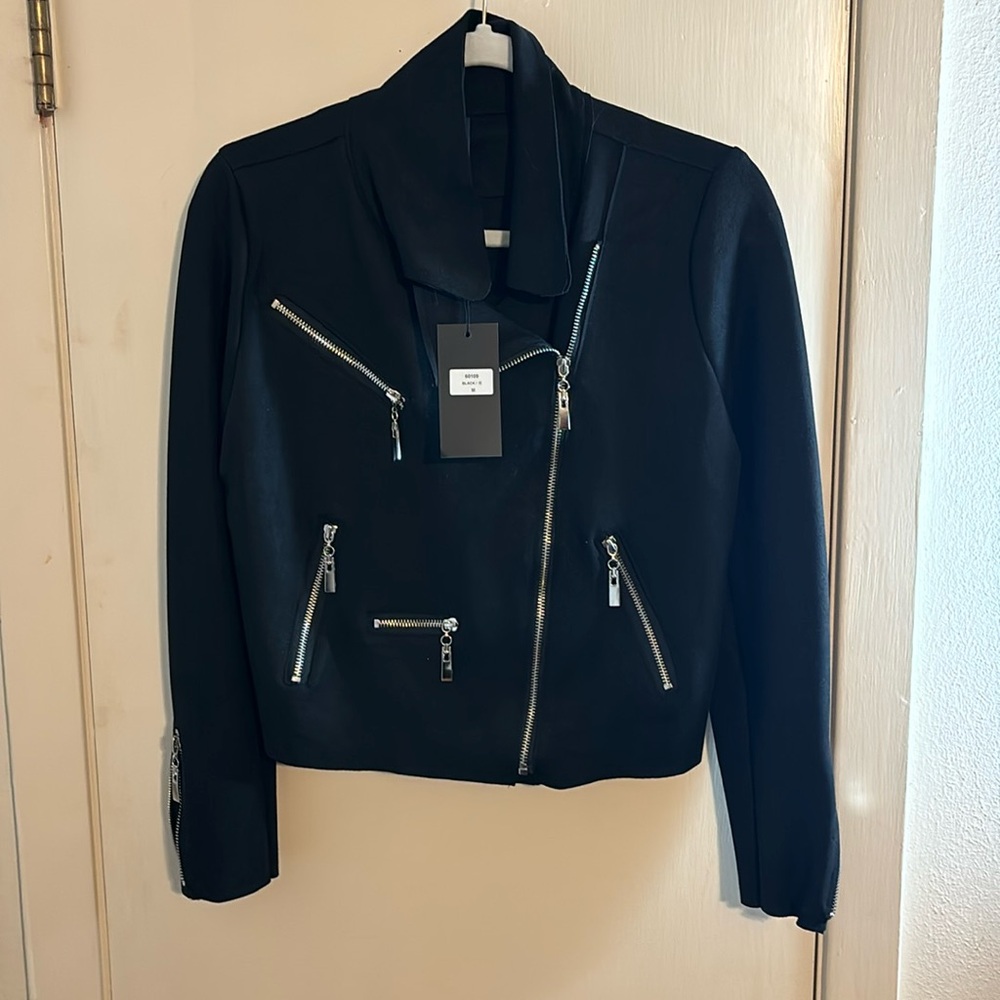 Venti6 Suede Like Moto Jacket size Medium